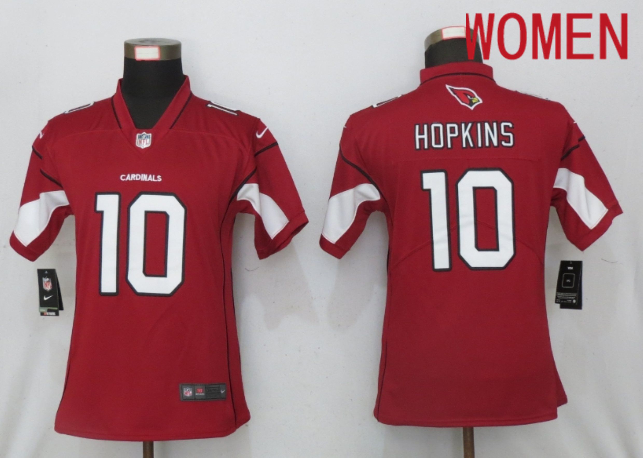 Women Arizona Cardinals #10 Hopkins Red 2020 Vapor Untouchable Elite Playe Nike NFL Jerseys->women nfl jersey->Women Jersey